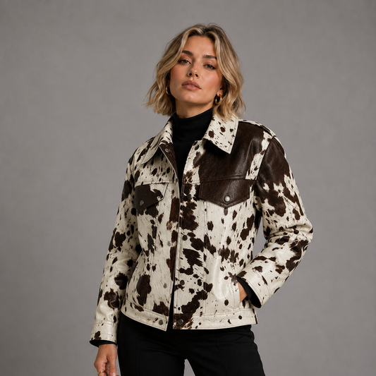 Chaqueta vaquera de vaca